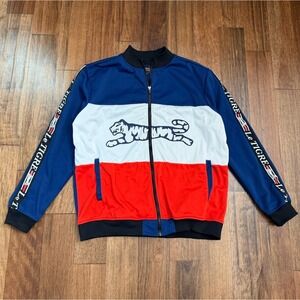 Le Tigre Tri Color Track Jacket - Red / White / Blue XL